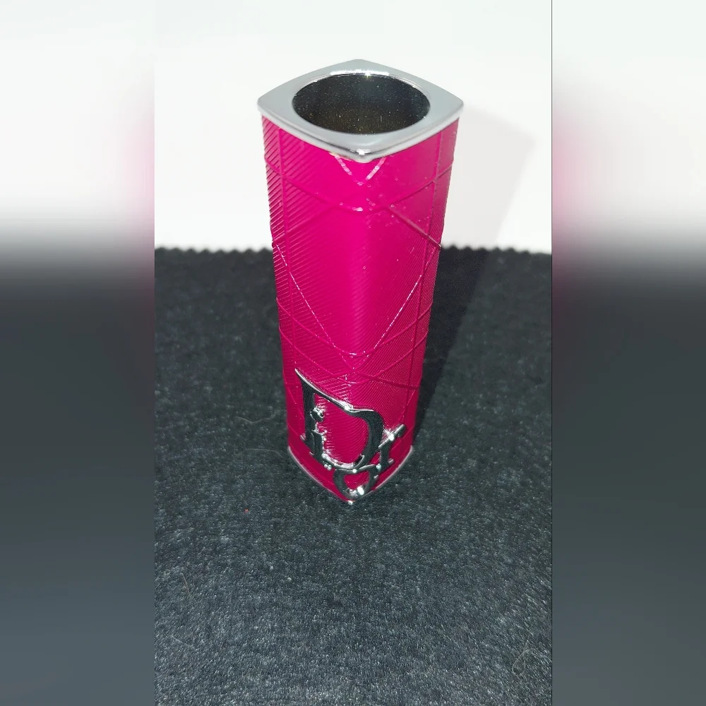 New! Dior Red Silver Lipstick Holder Case For Dior Addict Lipstick